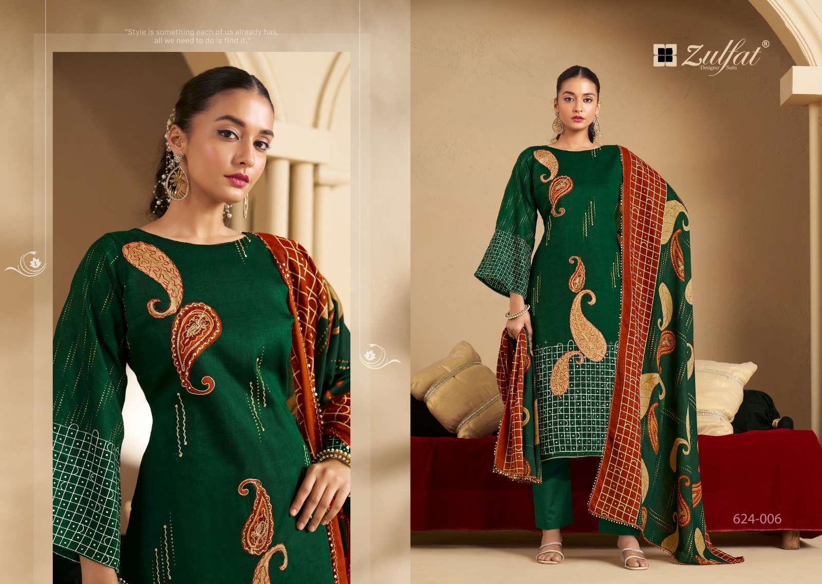 ZULFAT DESIGNER SUITS SANGINI VOL 5