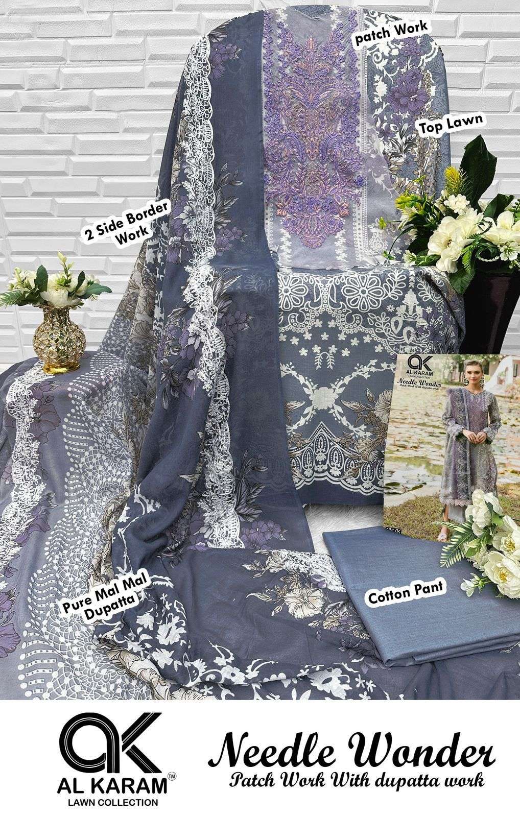 AL KARAM NEEDLE WONDER LAWN COLLECTION