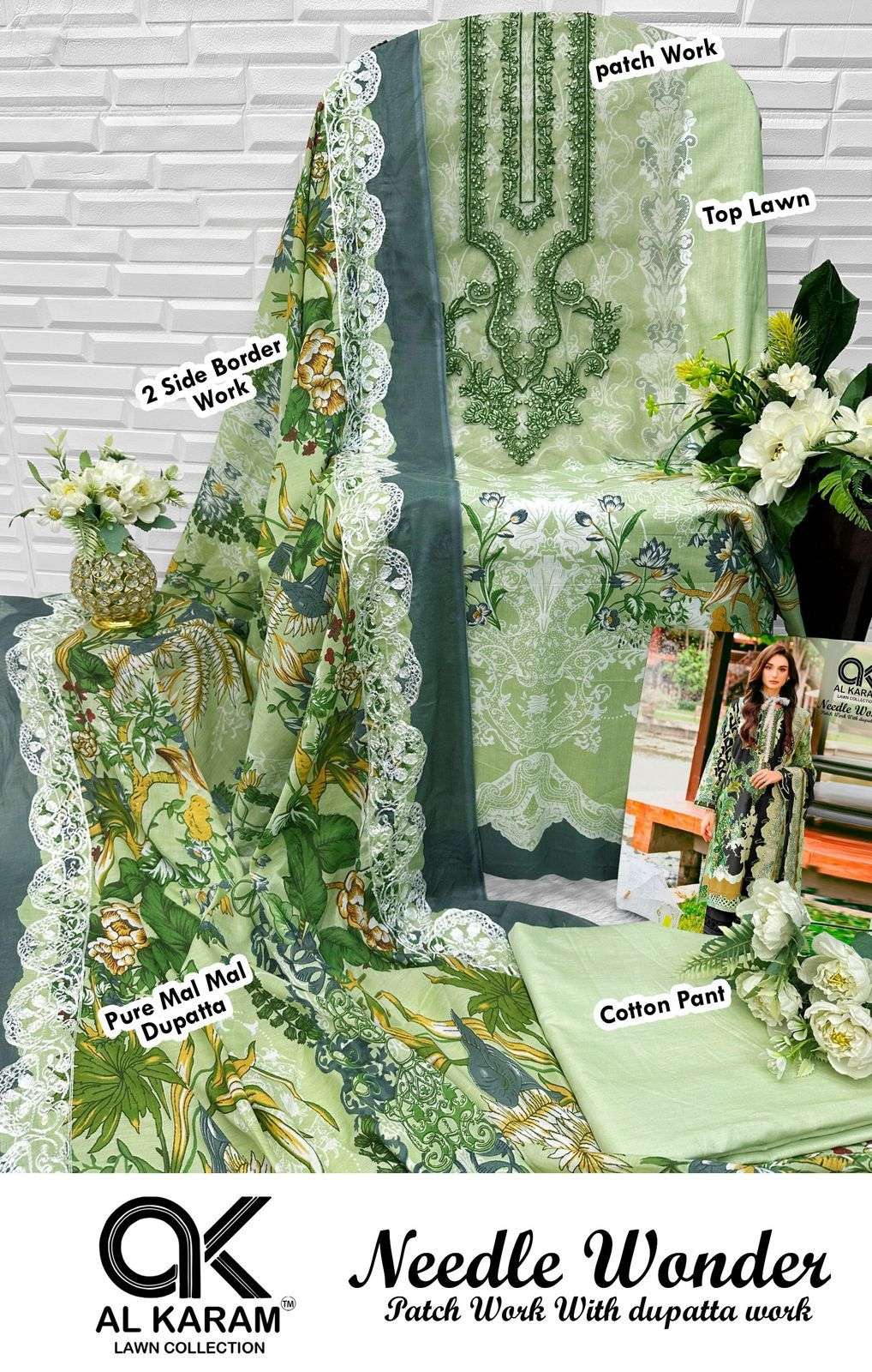AL KARAM NEEDLE WONDER LAWN COLLECTION
