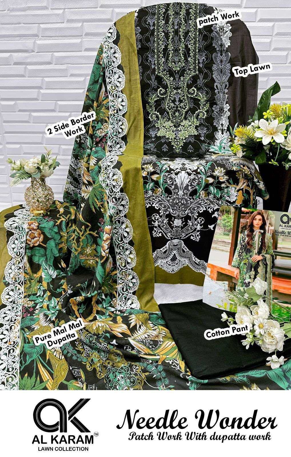 AL KARAM NEEDLE WONDER LAWN COLLECTION