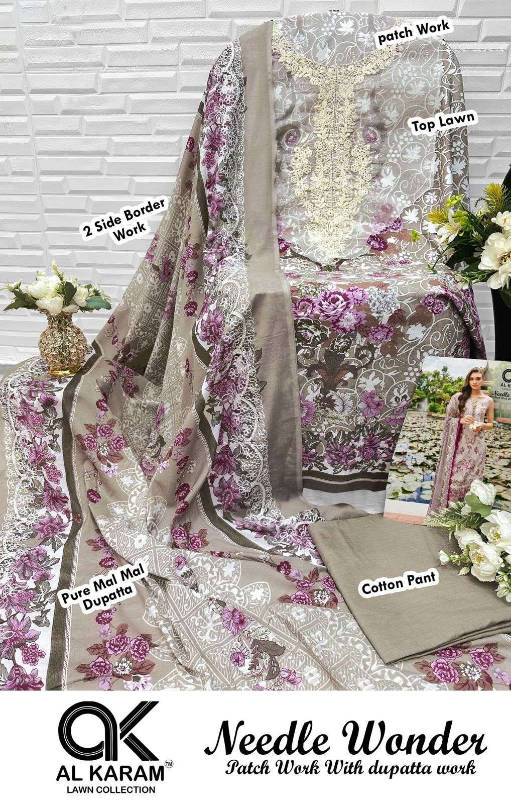 AL KARAM NEEDLE WONDER LAWN COLLECTION