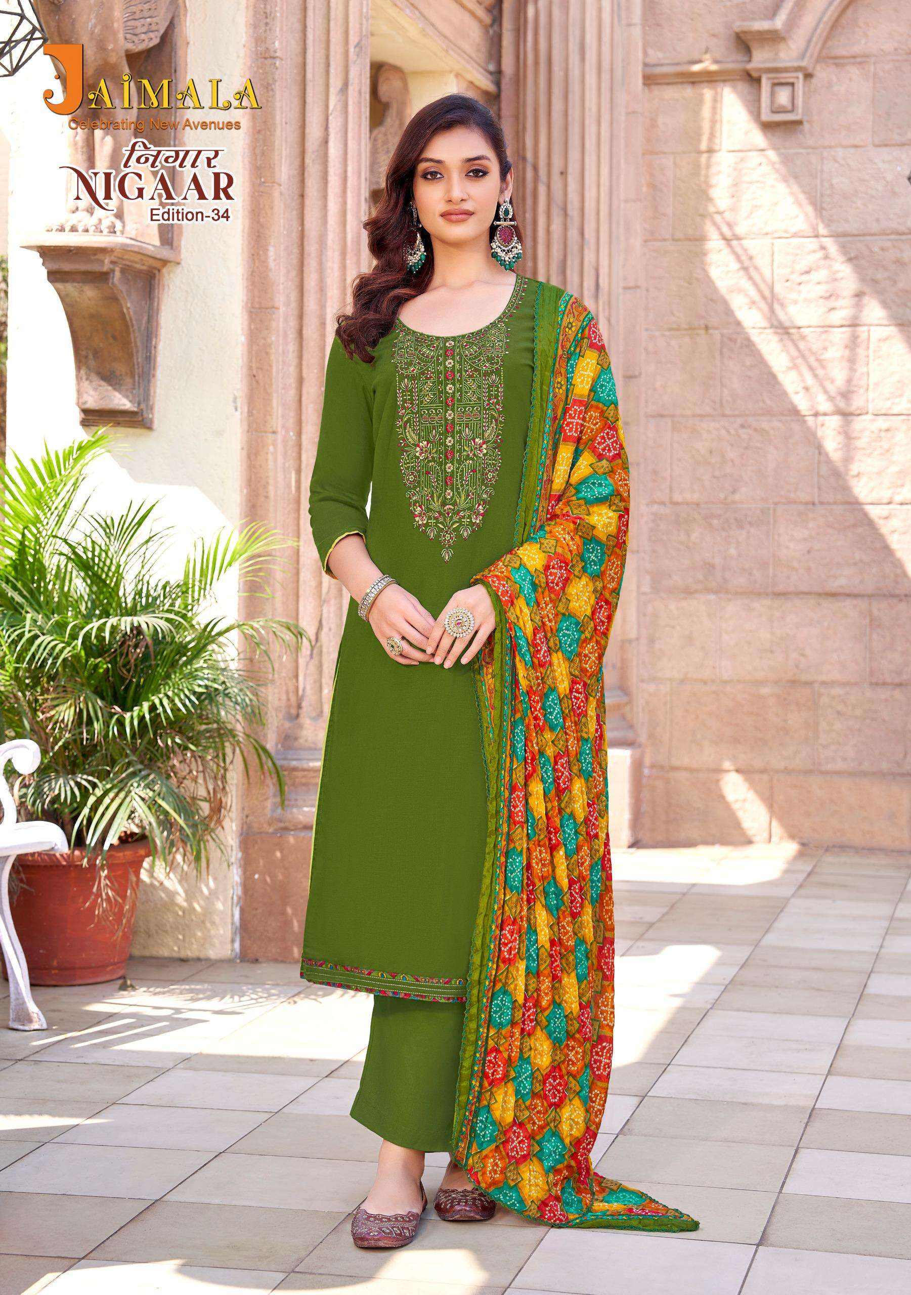 ALOK SUITS JAIMALA NIGAAR VOL 34