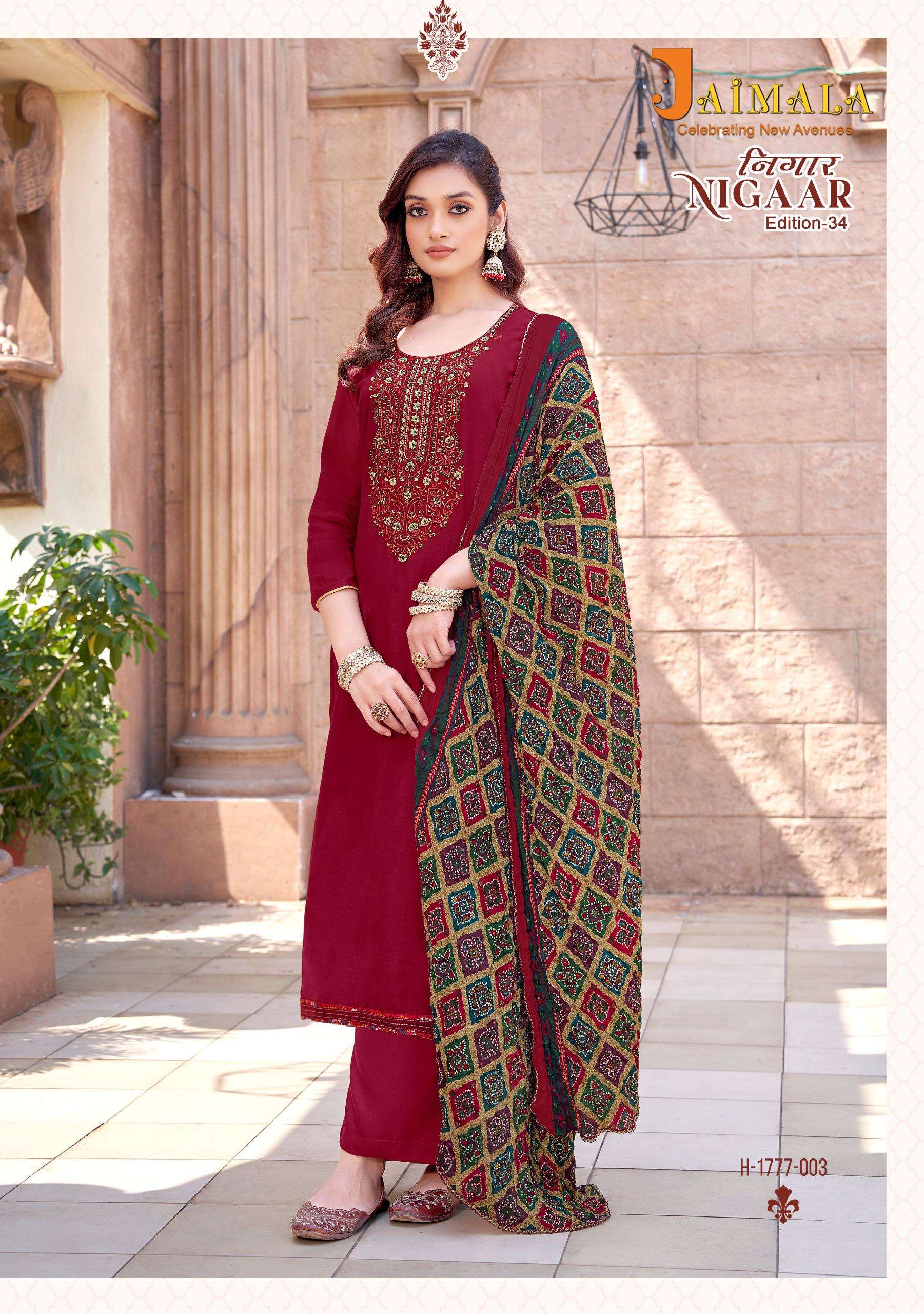 ALOK SUITS JAIMALA NIGAAR VOL 34