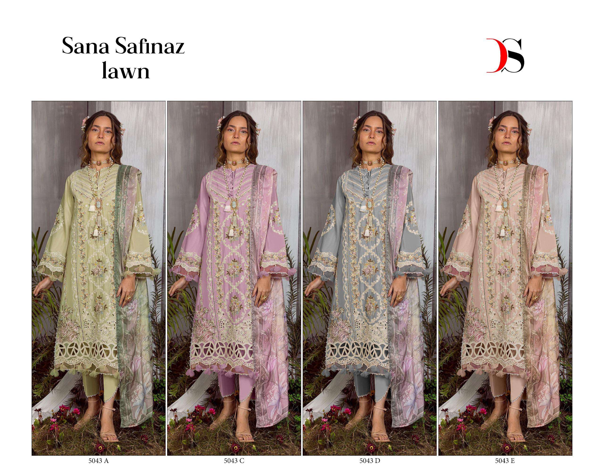 DEEPSY SUITS SANA SAFINAZ LAWN D NO 5043 