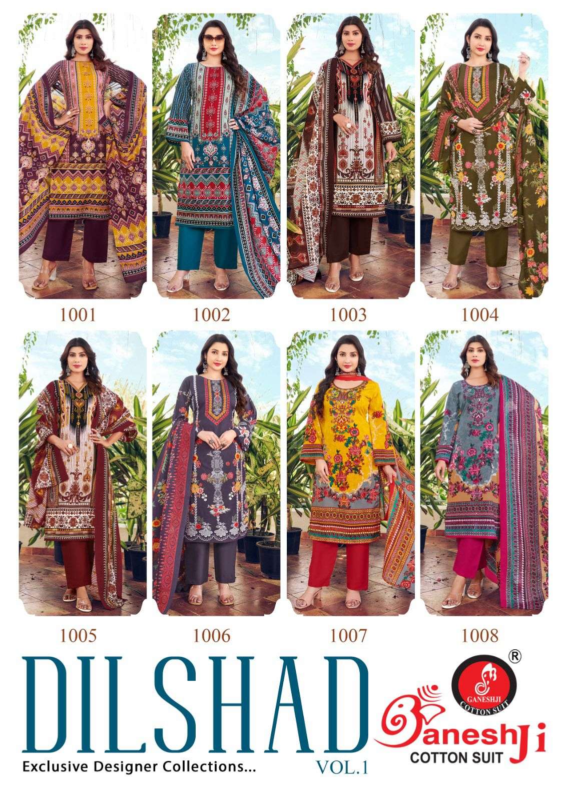GANESHJI COTTON SUIT DILSHAD VOL 1 
