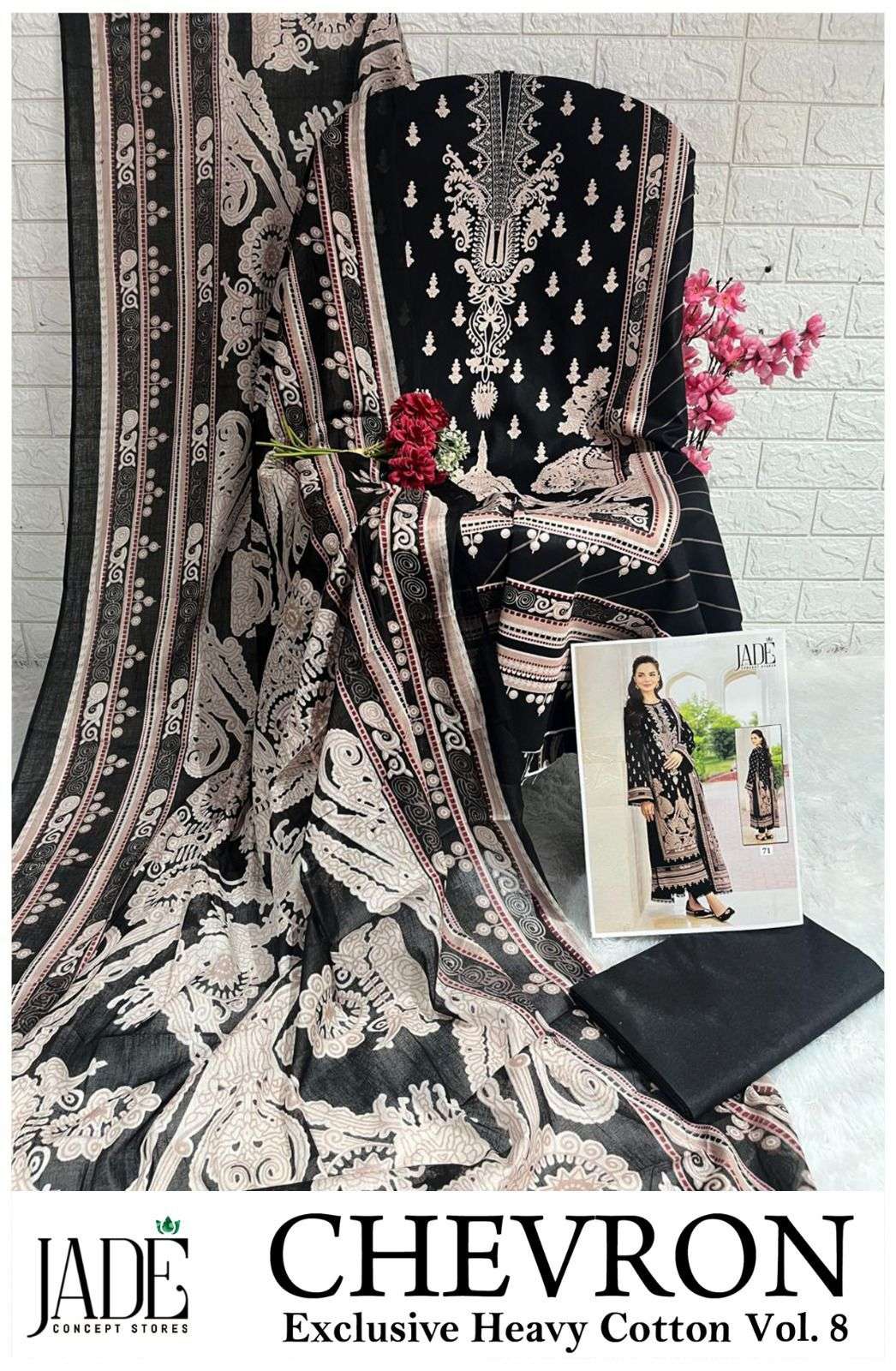JADE CHEVRON EXCLUSIVE HEAVY COTTON VOL 8 