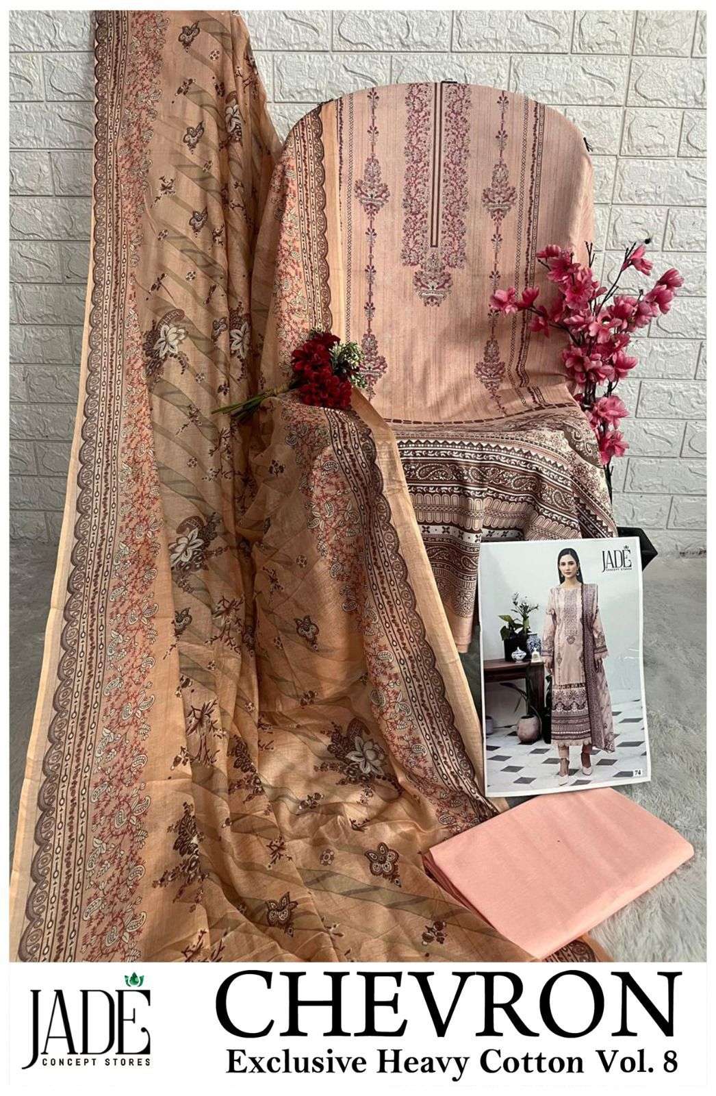 JADE CHEVRON EXCLUSIVE HEAVY COTTON VOL 8 