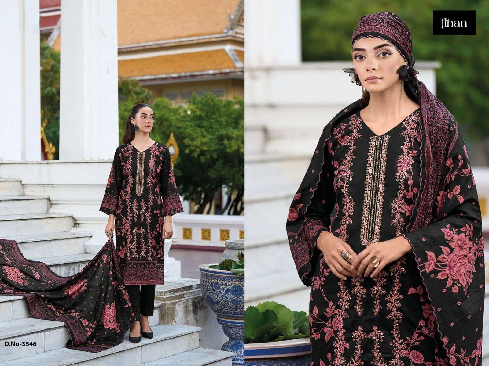 JIHAN SAHNAZ SELF EMBROIDERED COLLECTION