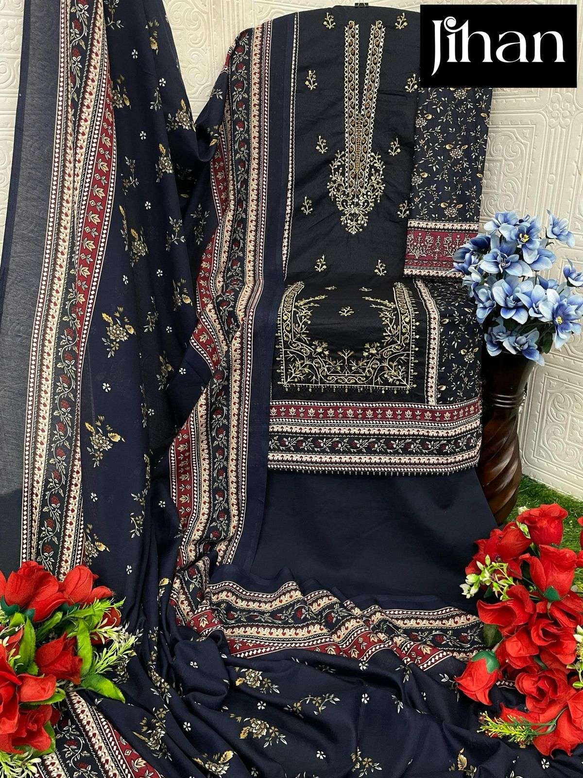 JIHAN SAHNAZ SELF EMBROIDERED COLLECTION