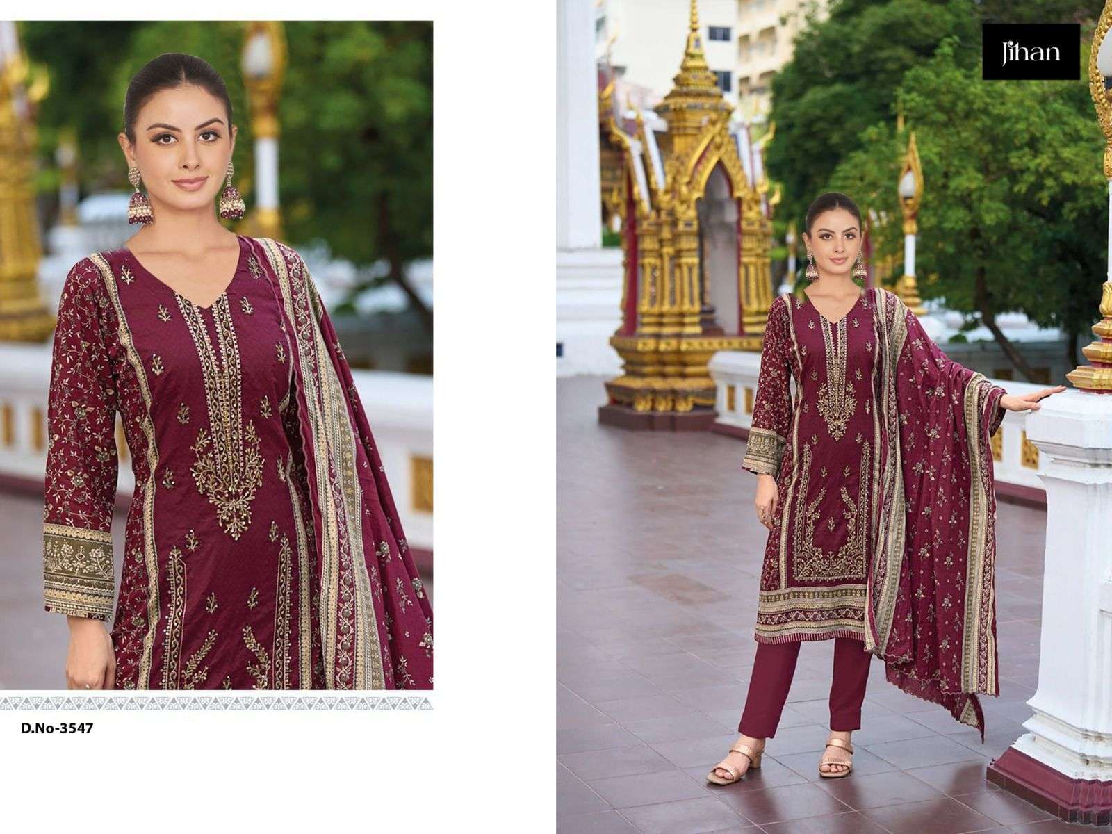 JIHAN SAHNAZ SELF EMBROIDERED COLLECTION