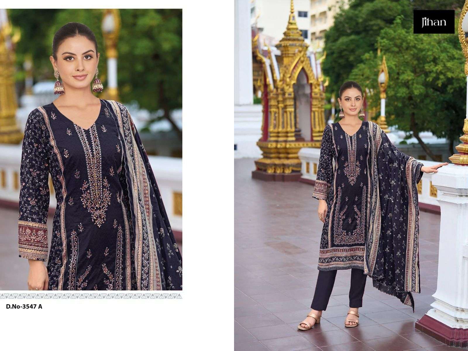 JIHAN SAHNAZ SELF EMBROIDERED COLLECTION