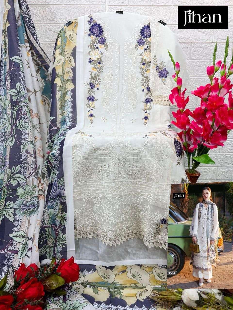JIHANFIRDOUS  OMBRE LAWN COLLECTION 
