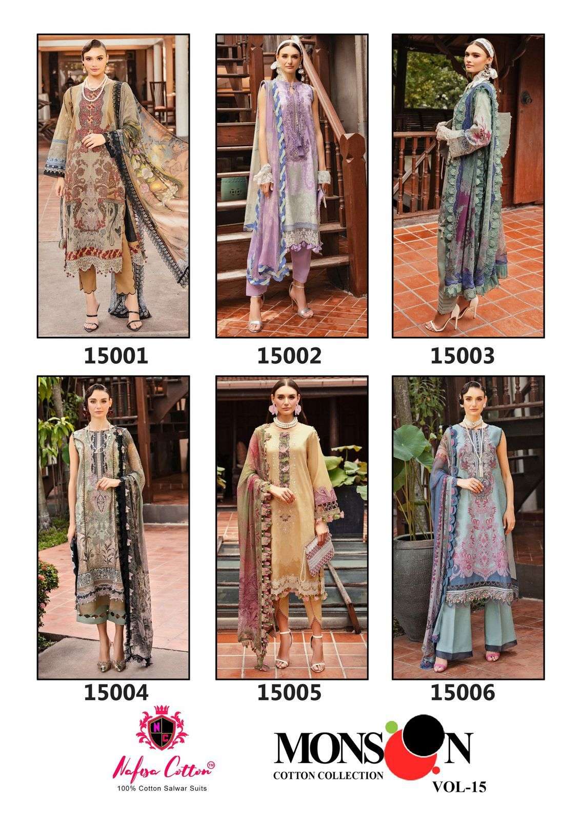 NAFISA COTTON MONSOON COTTON COLLECTION VOL 15 
