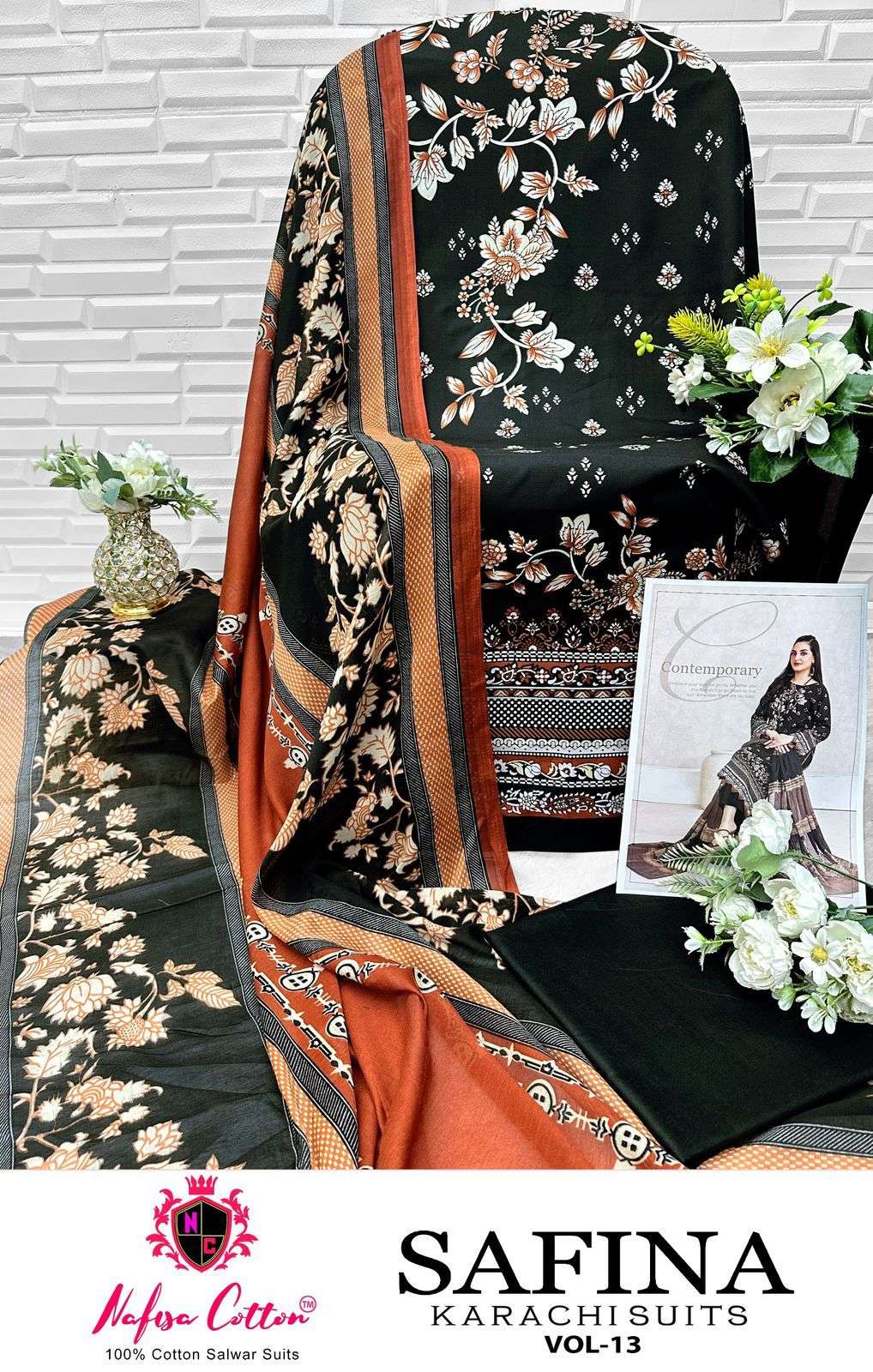 NAFISA COTTON SAFINA KARACHI SUITS VOL 13
