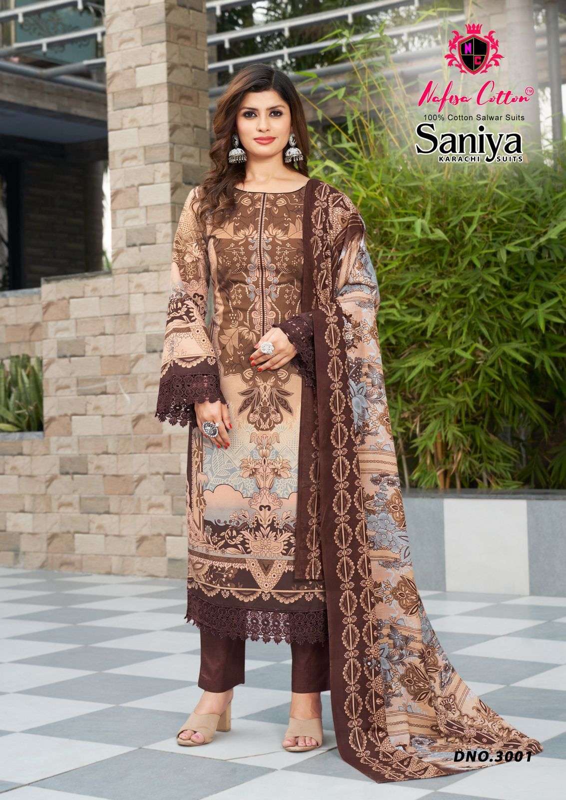 NAFISA COTTON SANIYA KARACHI SUITS VOL 3 