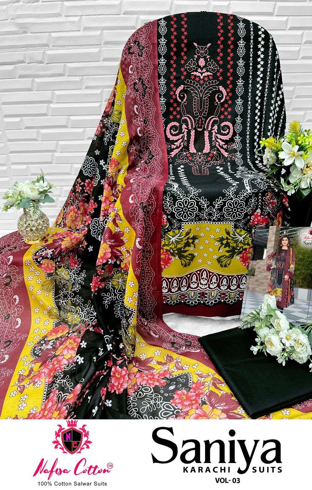 NAFISA COTTON SANIYA KARACHI SUITS VOL 3 