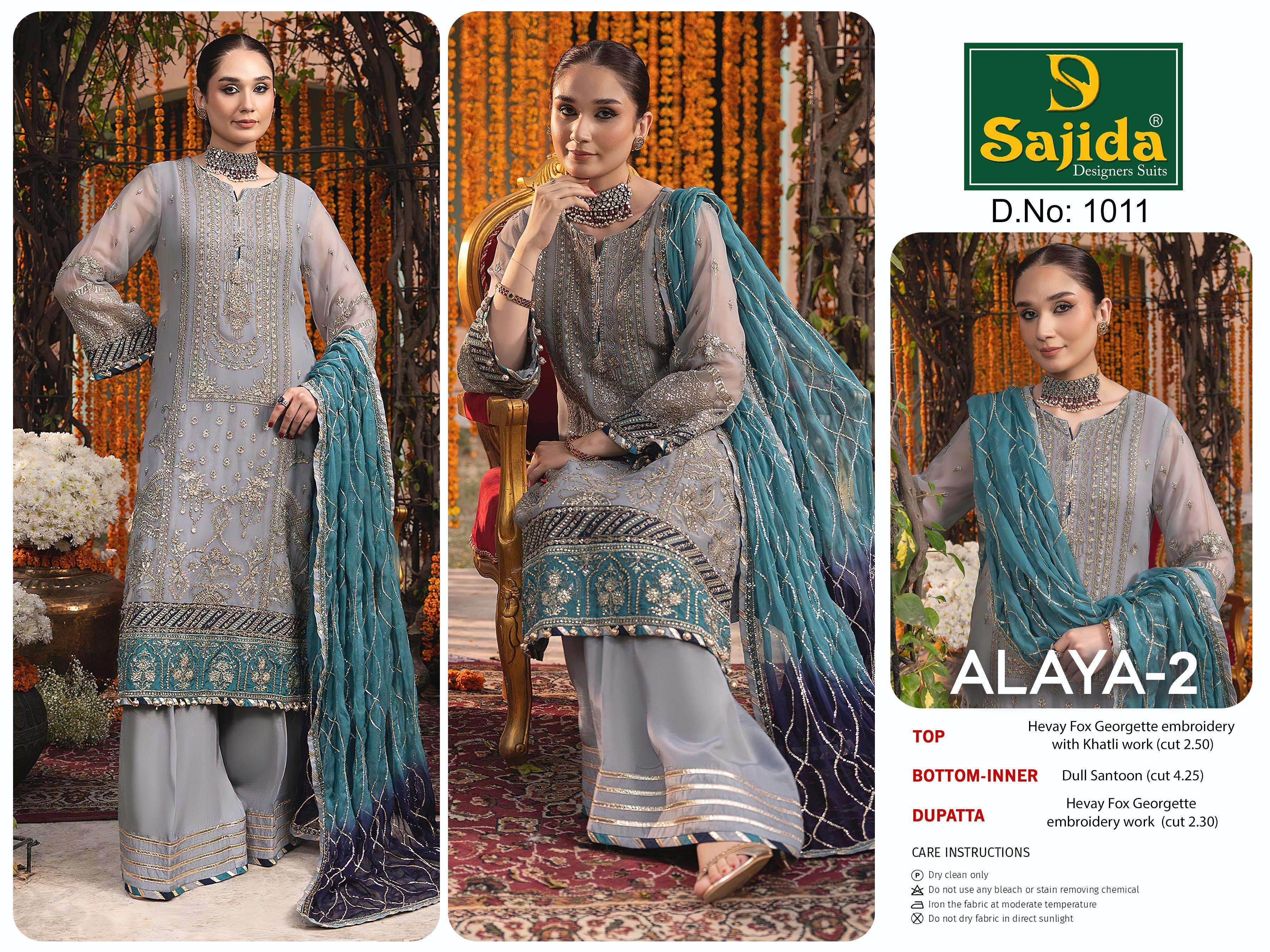 SAJIDA DESIGNER SUITS ALAYA VOL 2 