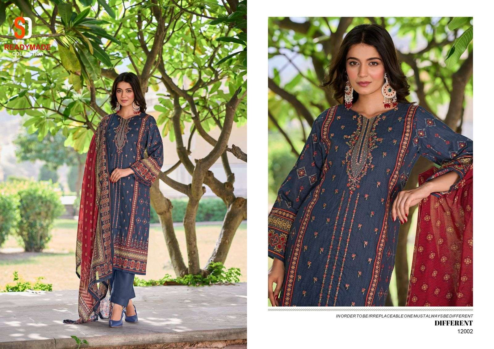 SHARADDHA DESIGNER BIN SAEED LAWN VOL 12 READY MADE COLLECTION