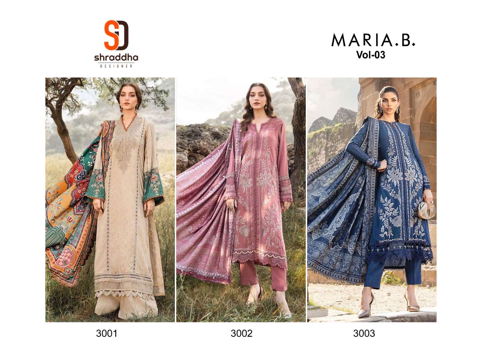 SHRADDHA DESIGNER MARIA B VOL 3 