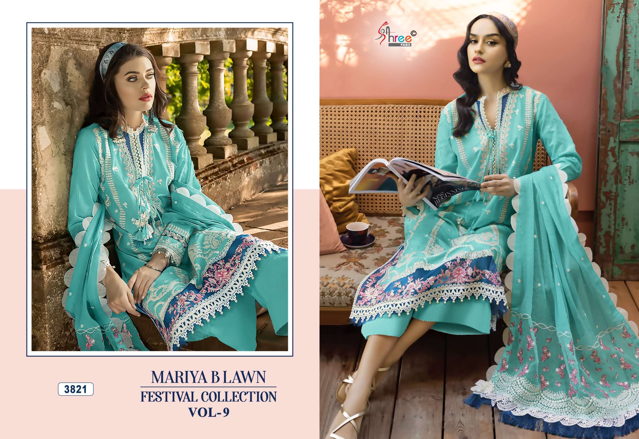 SHREE FABS MARIYA B LAWN FESTIVAL COLLECTION VOL 9 