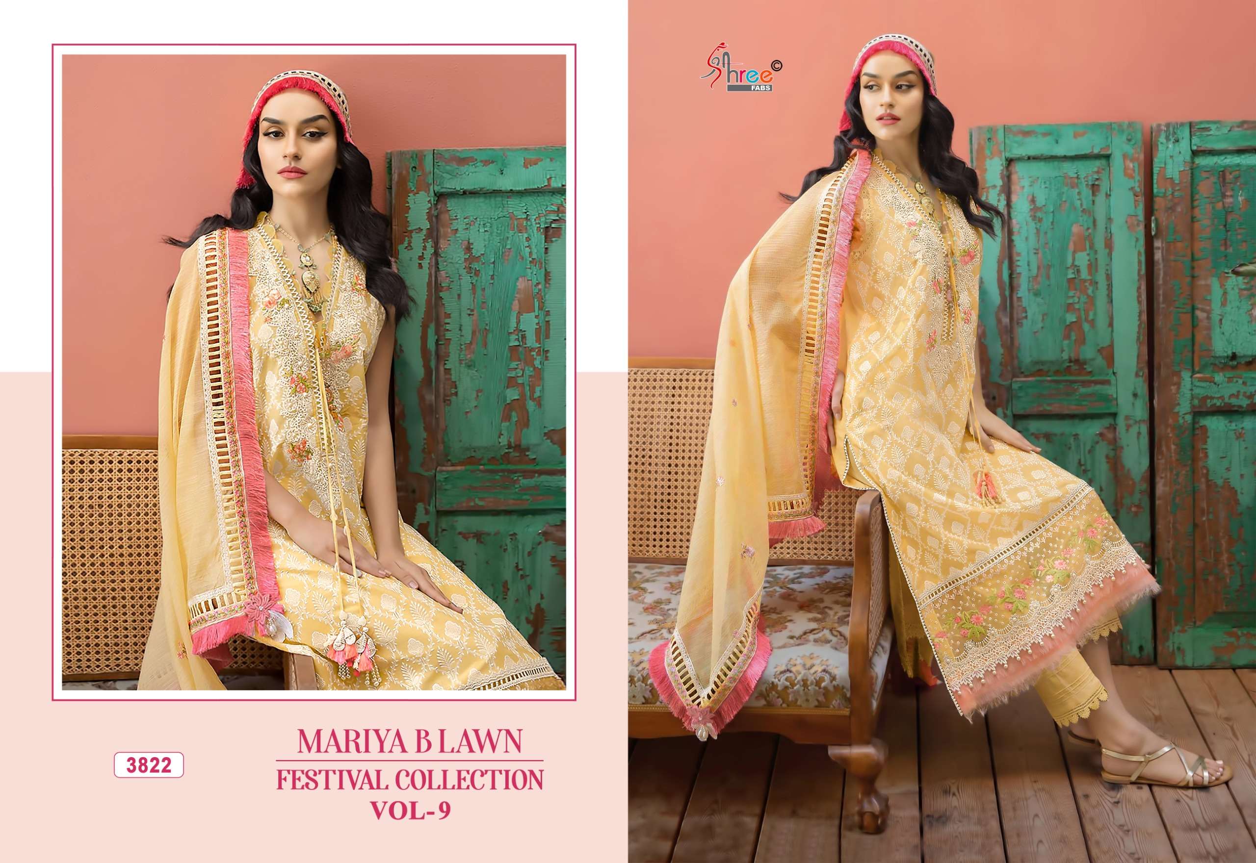SHREE FABS MARIYA B LAWN FESTIVAL COLLECTION VOL 9 