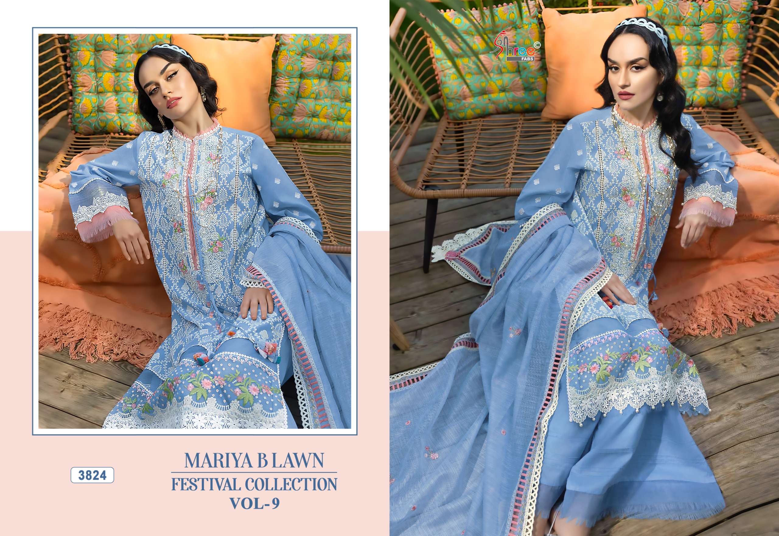 SHREE FABS MARIYA B LAWN FESTIVAL COLLECTION VOL 9 