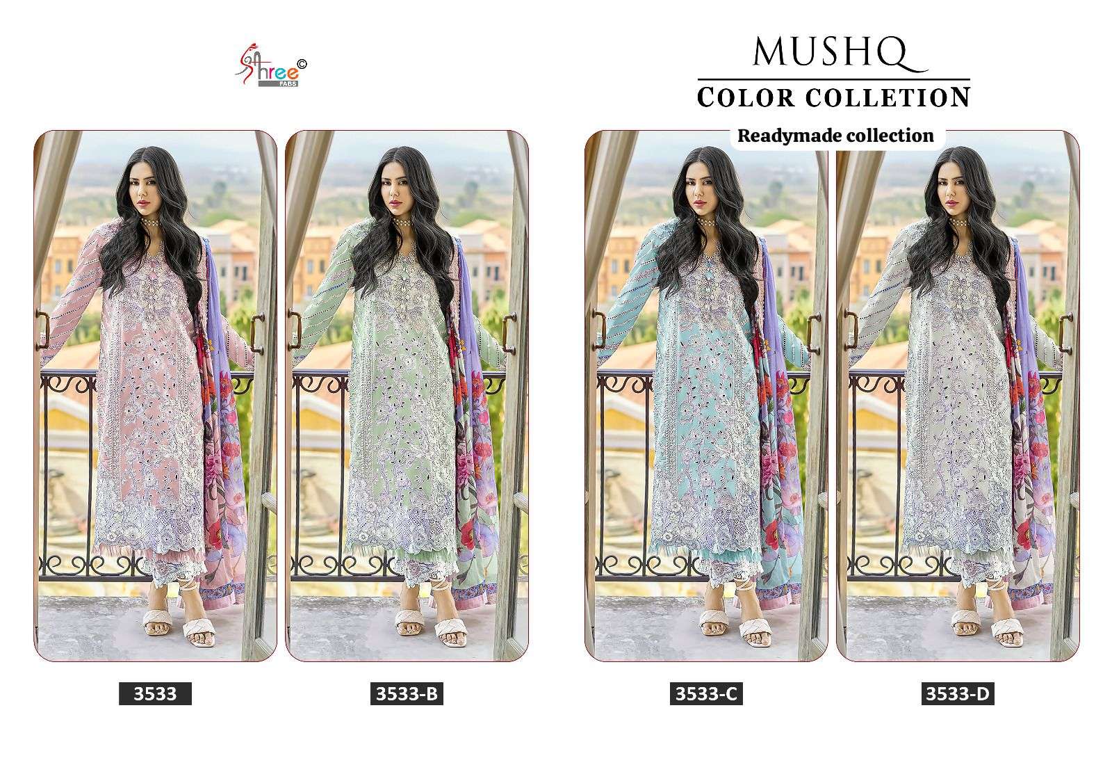 SHREE FABS MUSHQ COLOR READY MADE COLLECTION 24