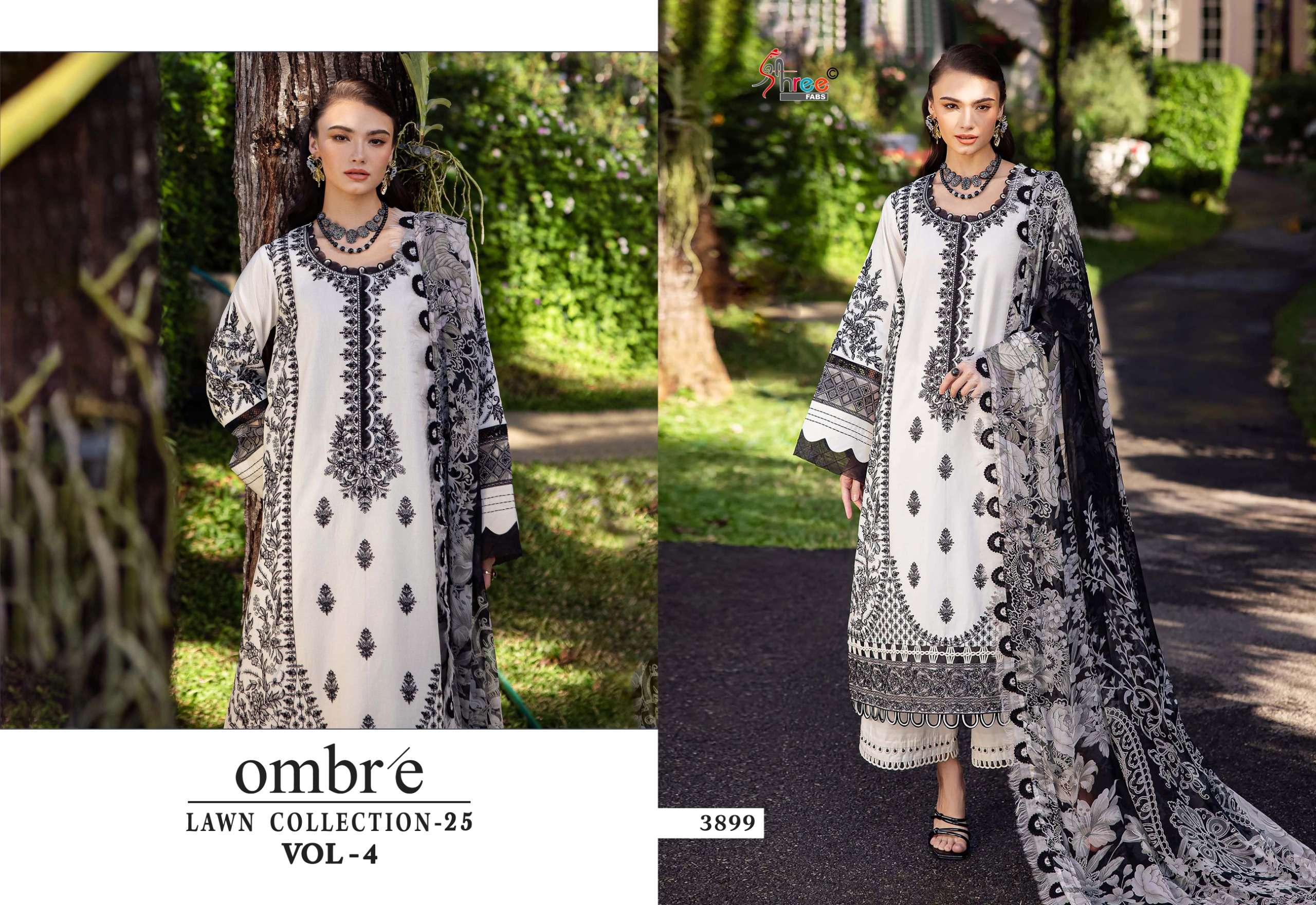 SHREE FABS OMBRE LAWN COLLECTION 25 VOL 4