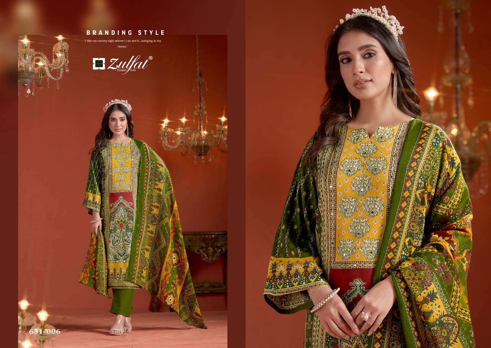 ZULFAT DESIGNER SUITS RAABTA VOL 5