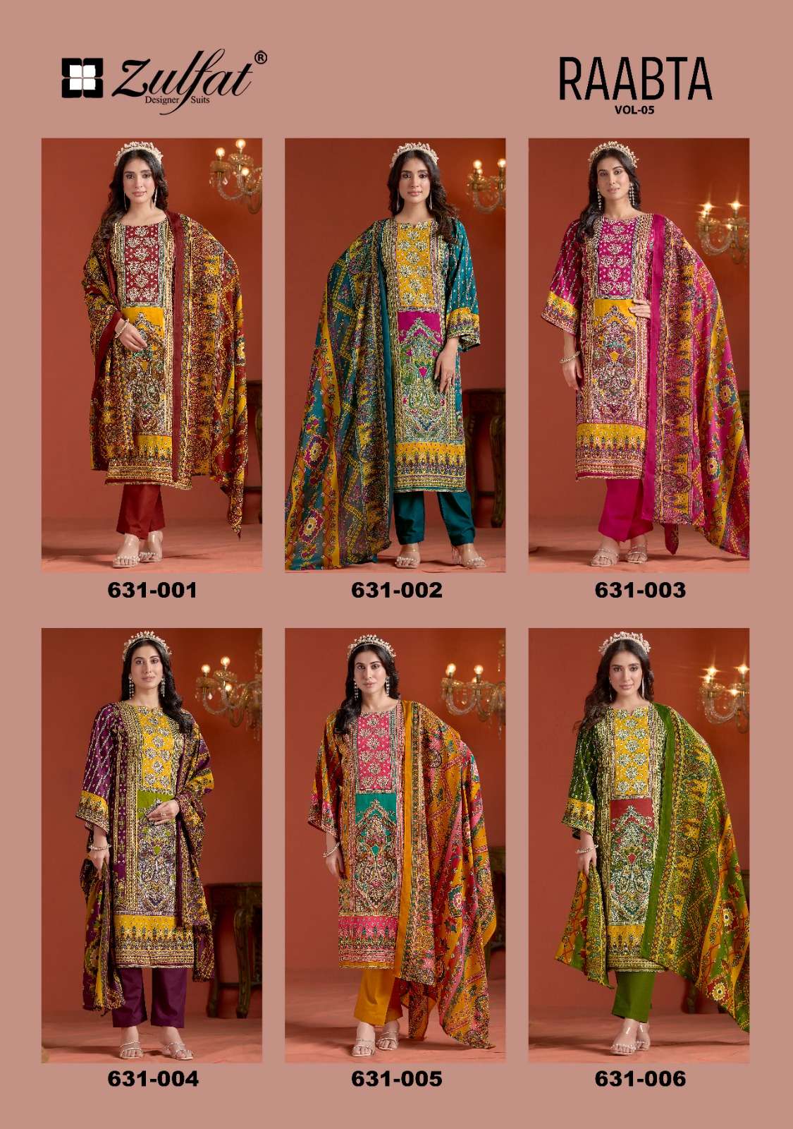 ZULFAT DESIGNER SUITS RAABTA VOL 5