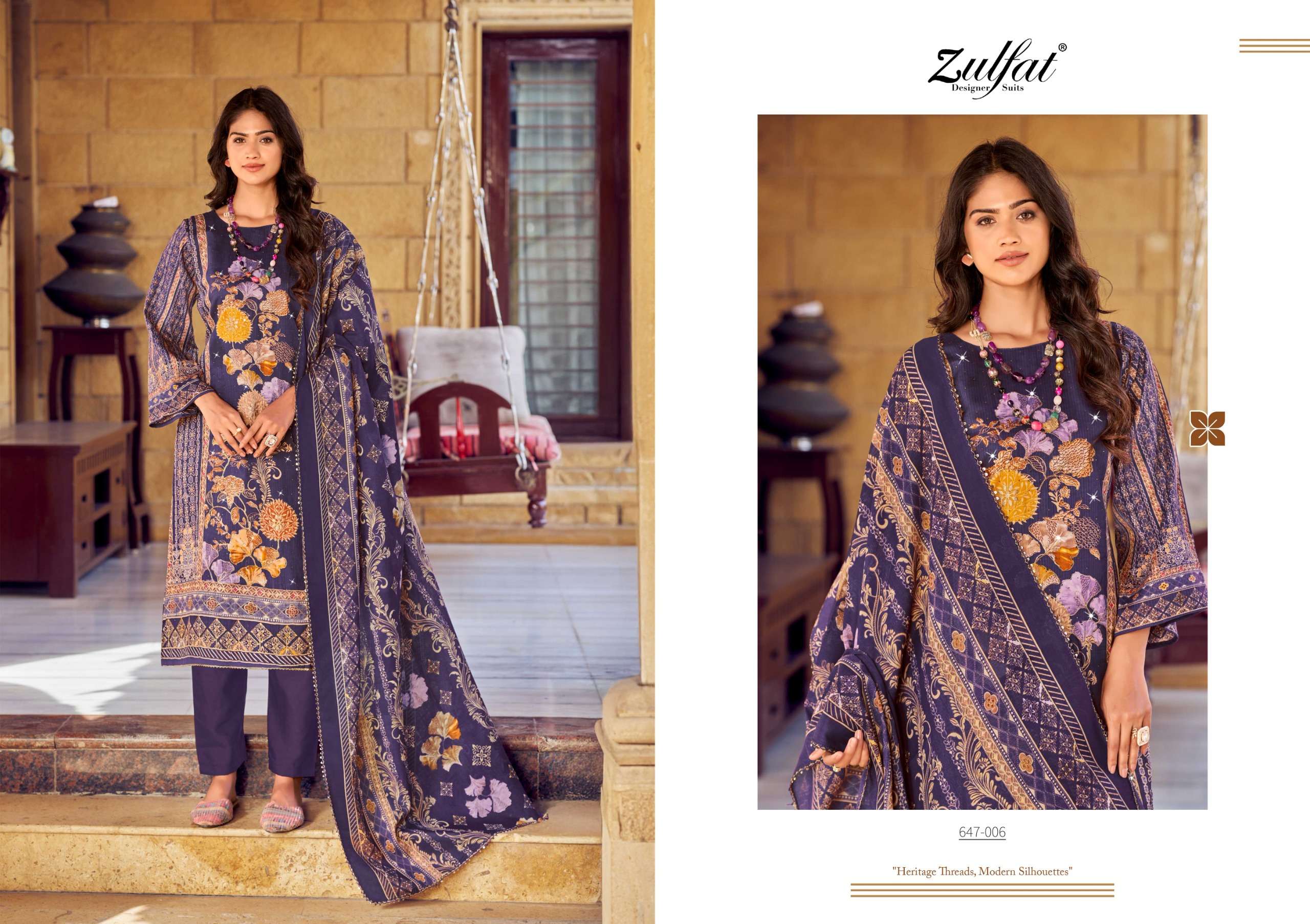 ZULFAT DESIGNER SUITS SANGINI VOL 6