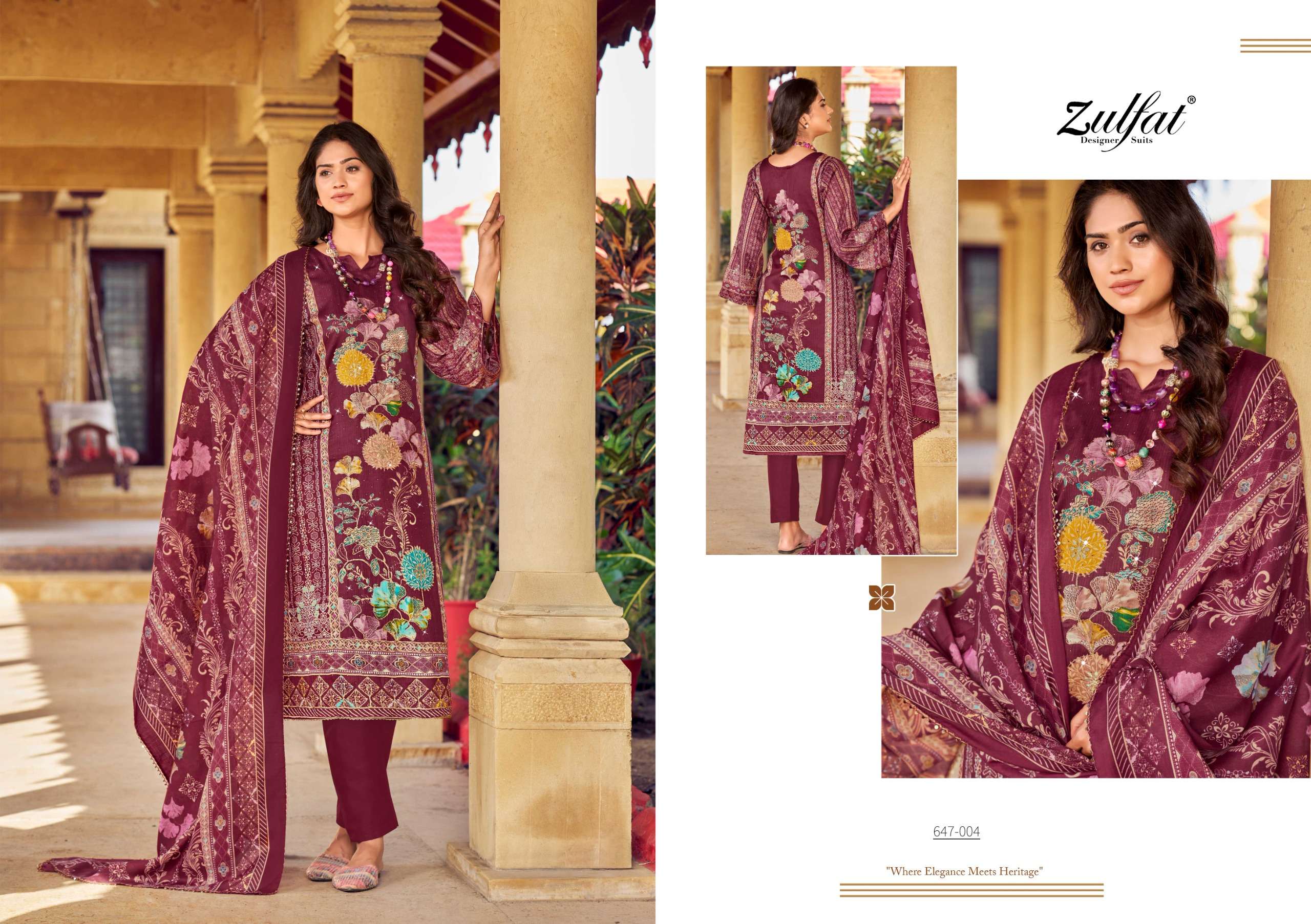 ZULFAT DESIGNER SUITS SANGINI VOL 6