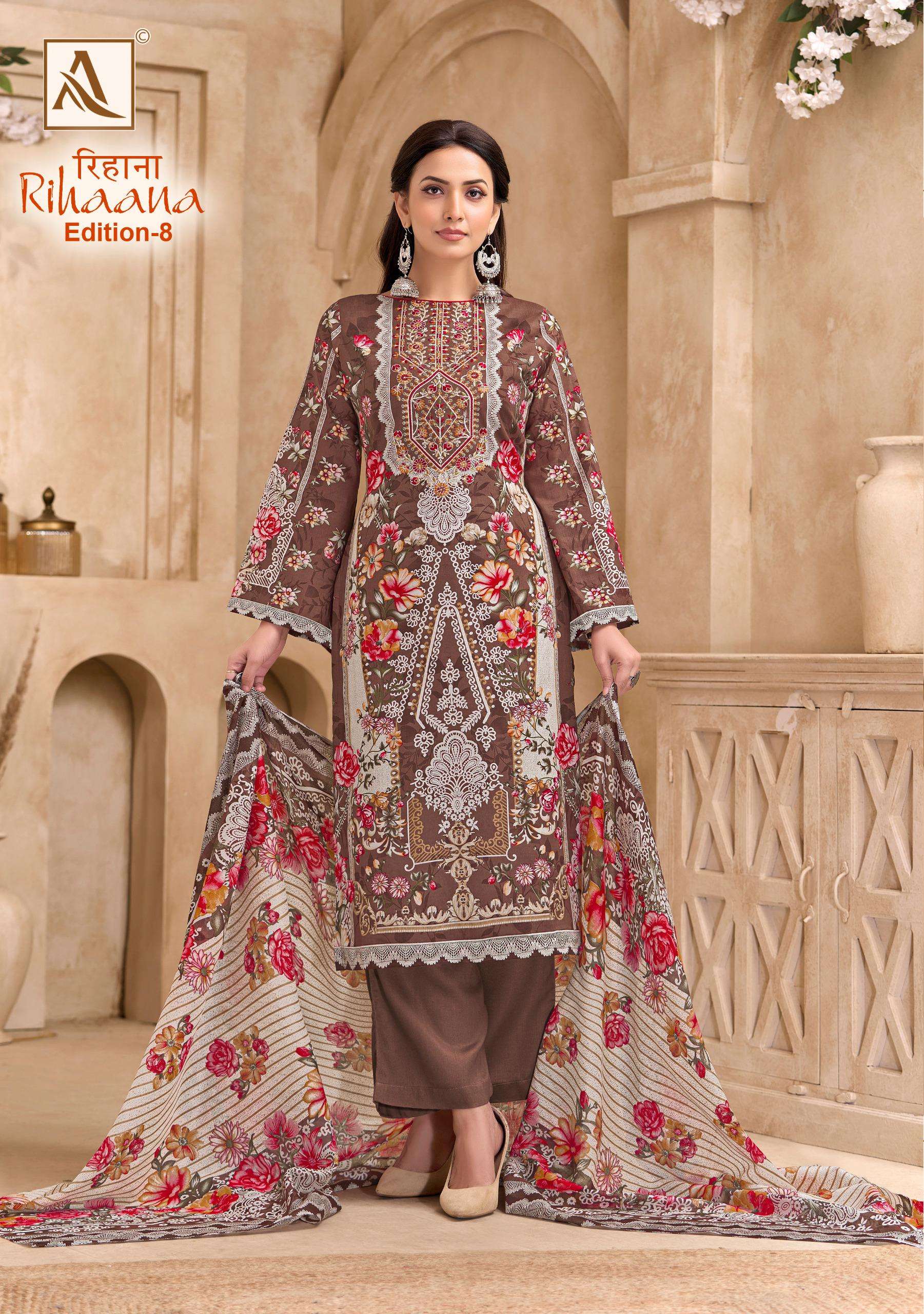 ALOK SUITS RIHAANA VOL 8