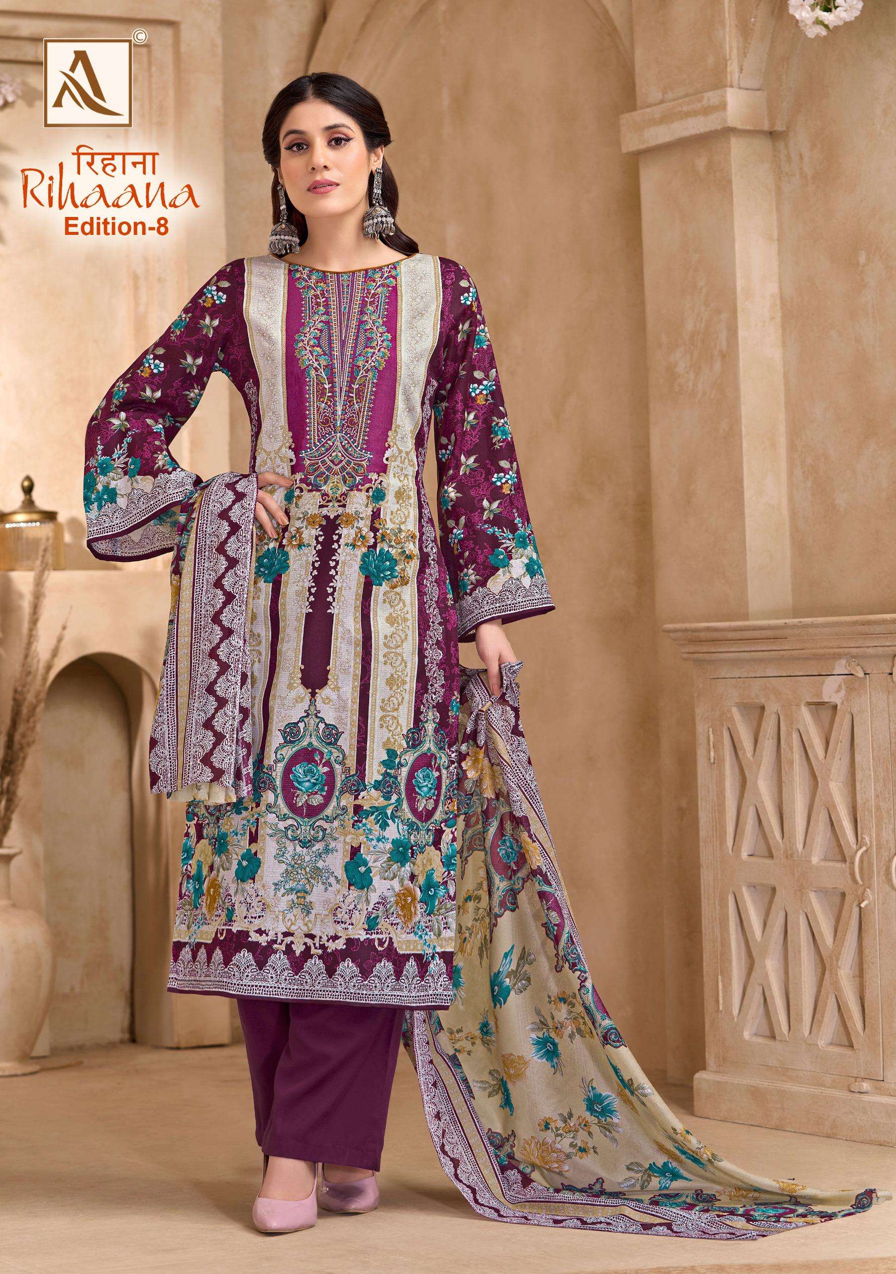 ALOK SUITS RIHAANA VOL 8