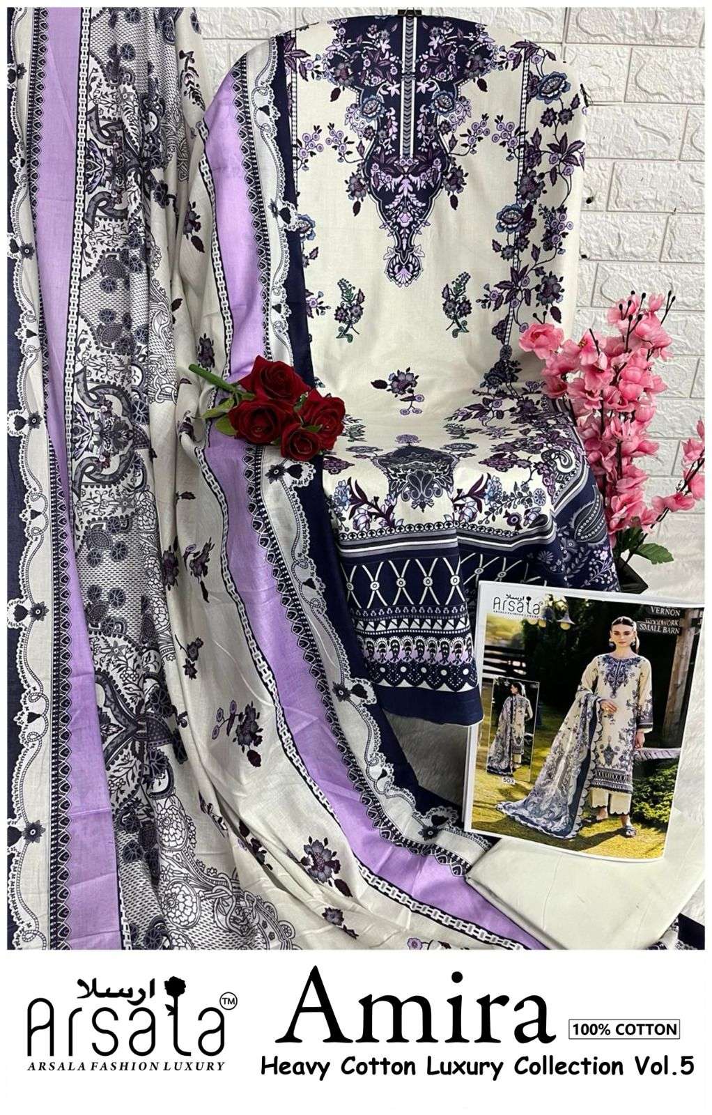 ARSALA FASHION AMIRA HEAVY COTTON LUXURY COLLECTION VOL 5