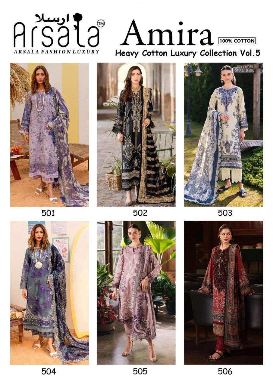 ARSALA FASHION AMIRA HEAVY COTTON LUXURY COLLECTION VOL 5