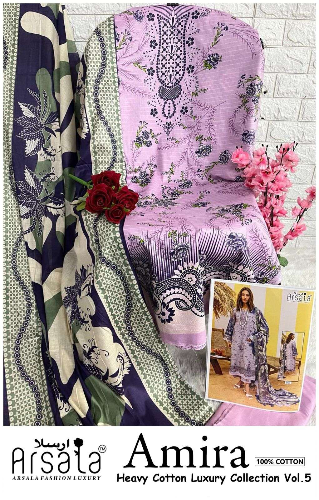 ARSALA FASHION AMIRA HEAVY COTTON LUXURY COLLECTION VOL 5