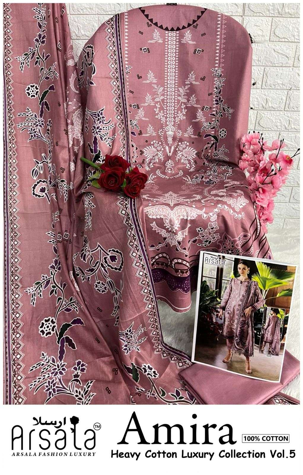 ARSALA FASHION AMIRA HEAVY COTTON LUXURY COLLECTION VOL 5