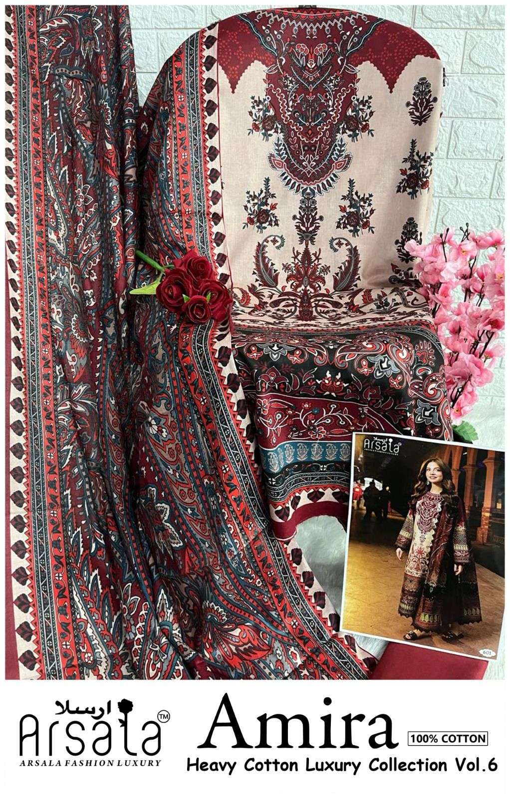 ARSALA FASHION AMIRA HEAVY COTTON LUXURY COLLECTION VOL 6