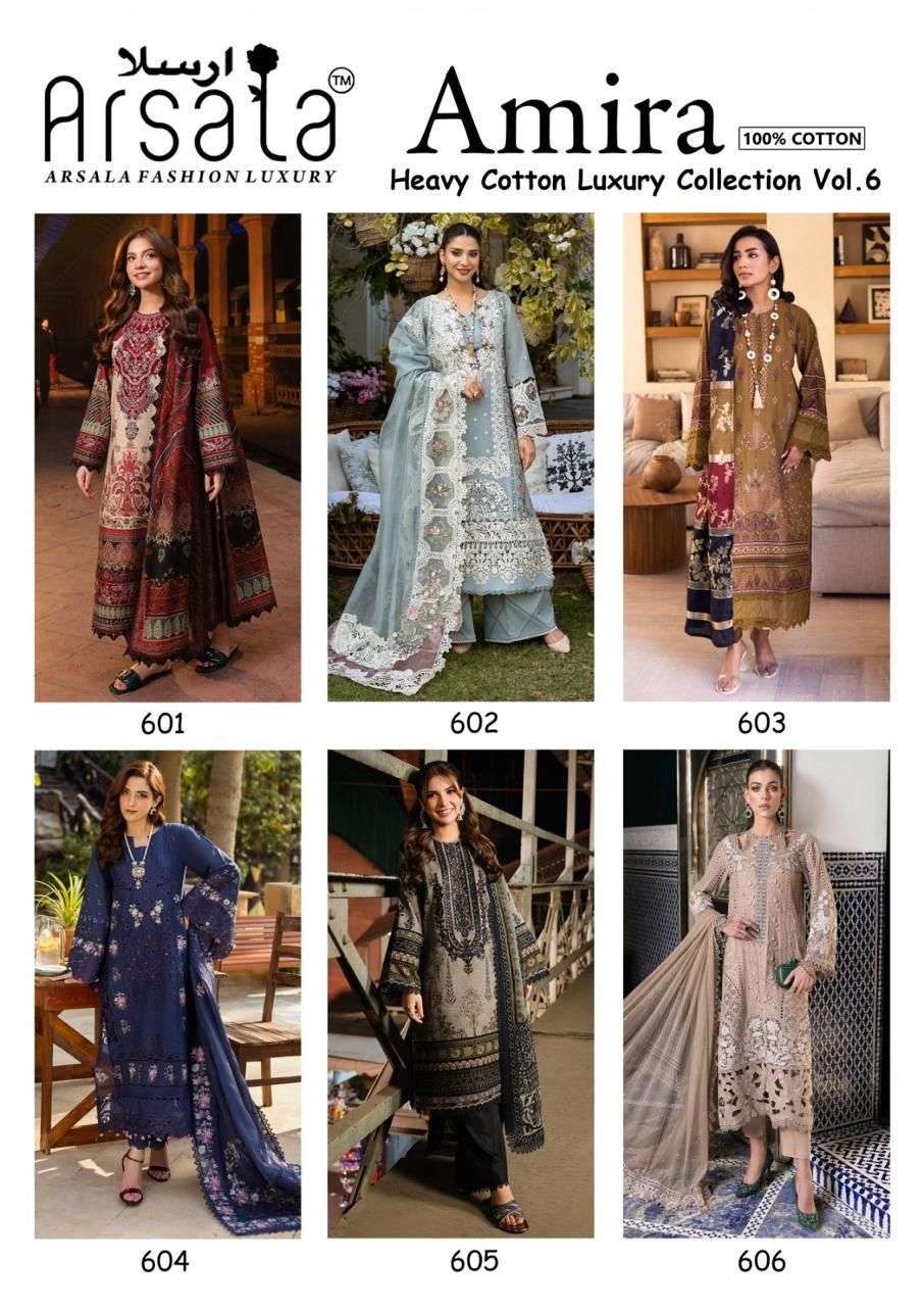 ARSALA FASHION AMIRA HEAVY COTTON LUXURY COLLECTION VOL 6