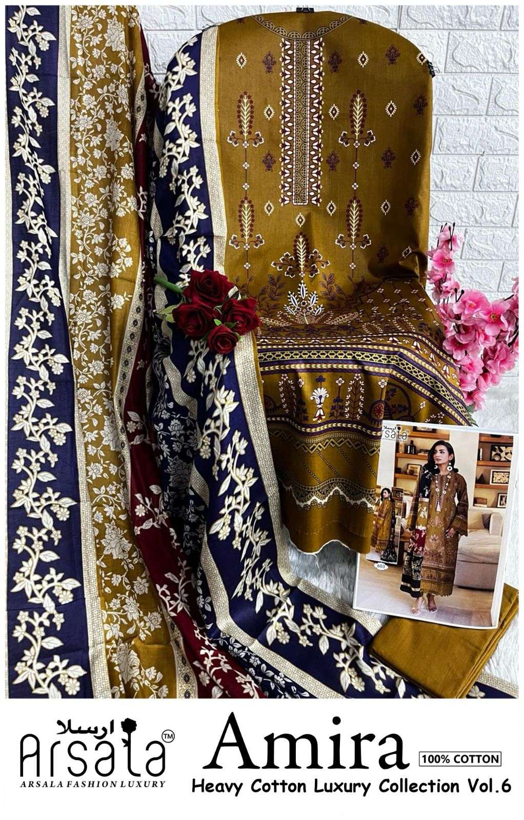 ARSALA FASHION AMIRA HEAVY COTTON LUXURY COLLECTION VOL 6