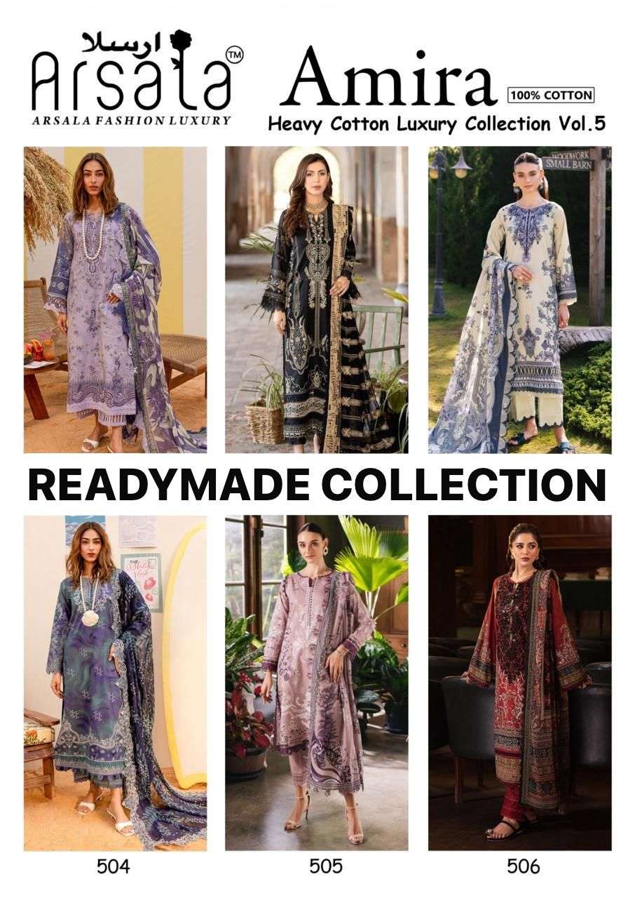 ARSALA FASHION AMIRA VOL 5 READY MADE COLLECTION 