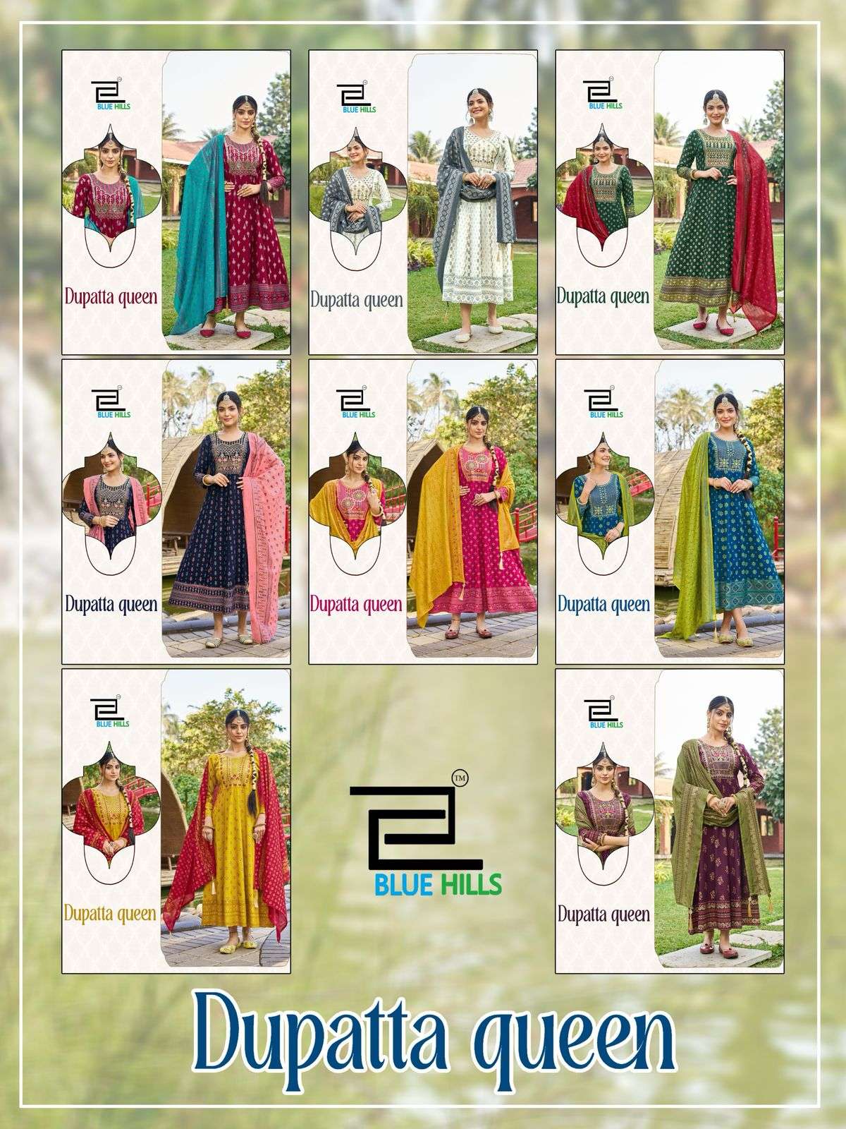 BLUE HILLS DUPATTA QUEEN 