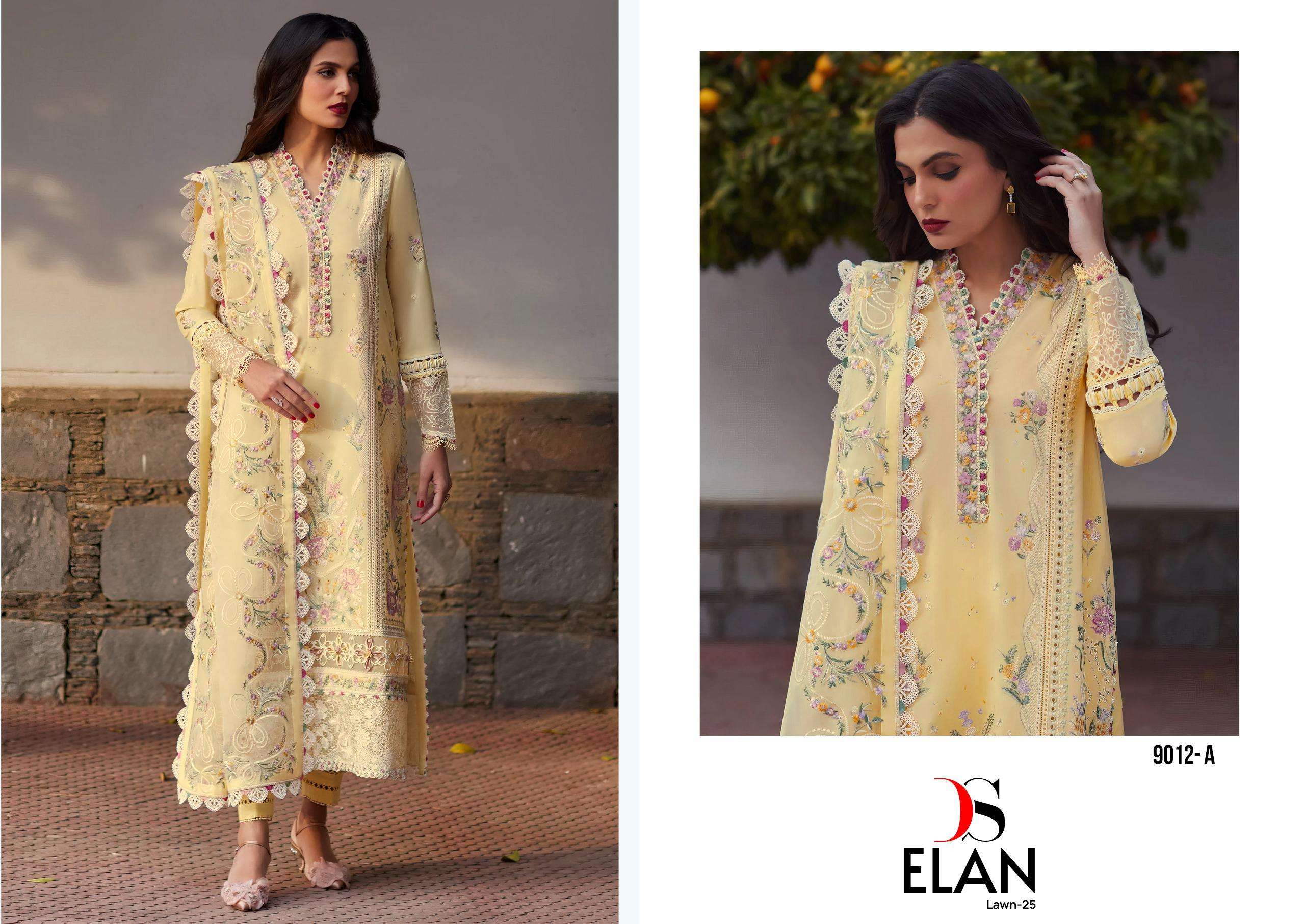 DEEPSY SUITS ELAN LAWN 25 HIT D NO 9012 