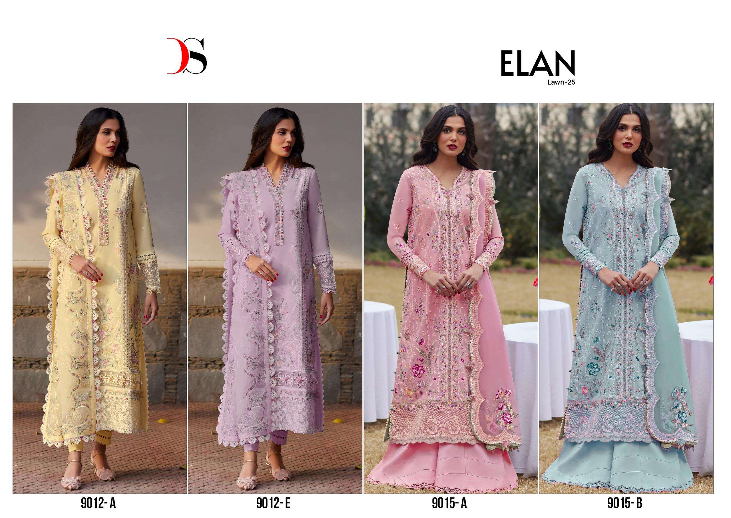 DEEPSY SUITS ELAN LAWN 25 HIT D NO 9012 