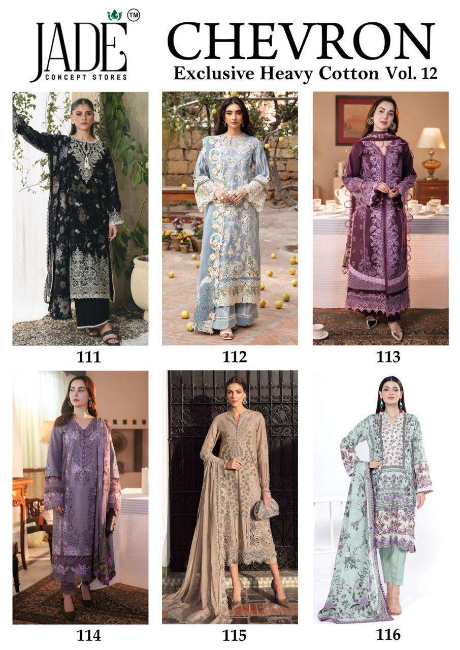 JADE CHEVRON EXCLUSIVE HEAVY COTTON VOL 12