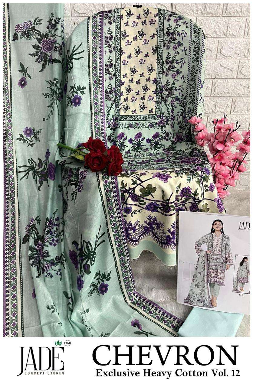 JADE CHEVRON EXCLUSIVE HEAVY COTTON VOL 12