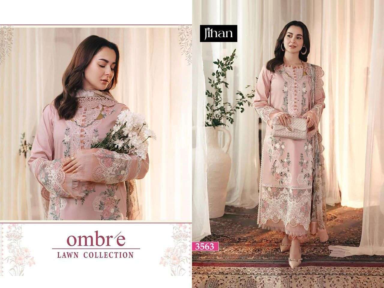 JIHAN FIRDOUS OMBRE LAWN COLLECTION D NO 3563