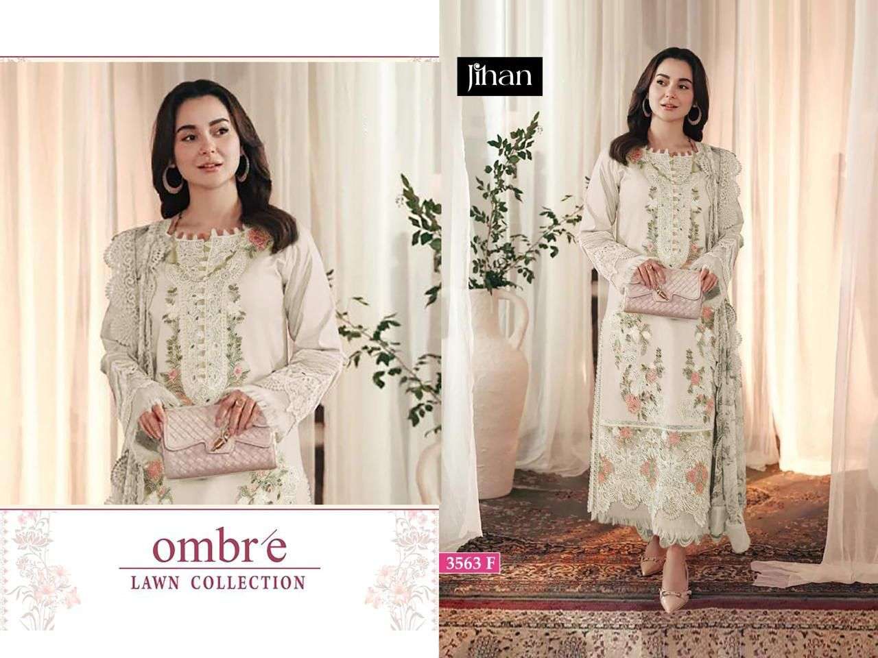 JIHAN FIRDOUS OMBRE LAWN COLLECTION D NO 3563