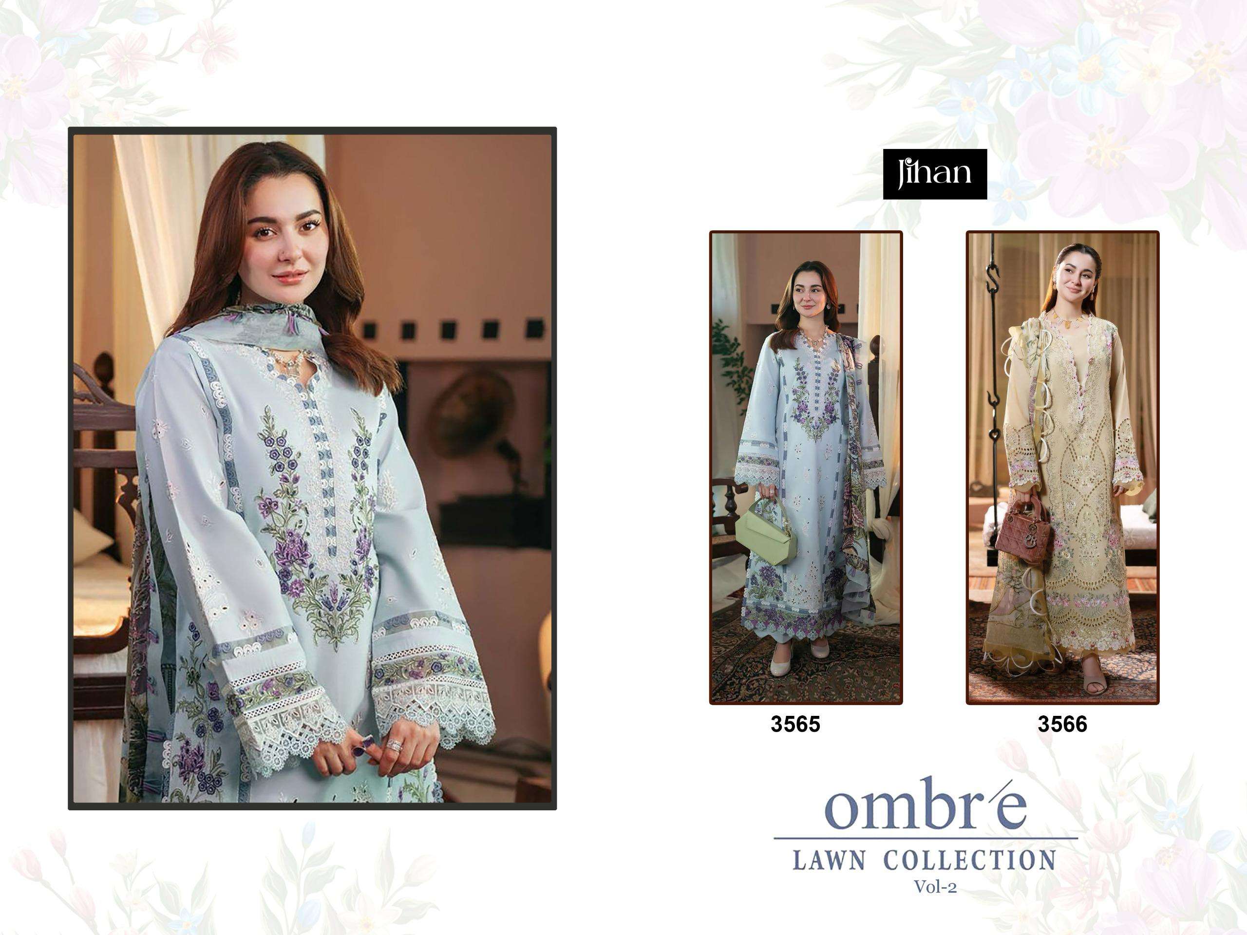 JIHAN FIRDOUS OMBRE LAWN COLLECTION VOL 2 